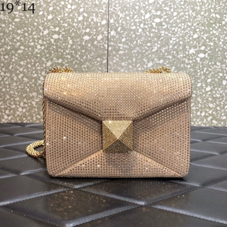 bolsa valentino dourada